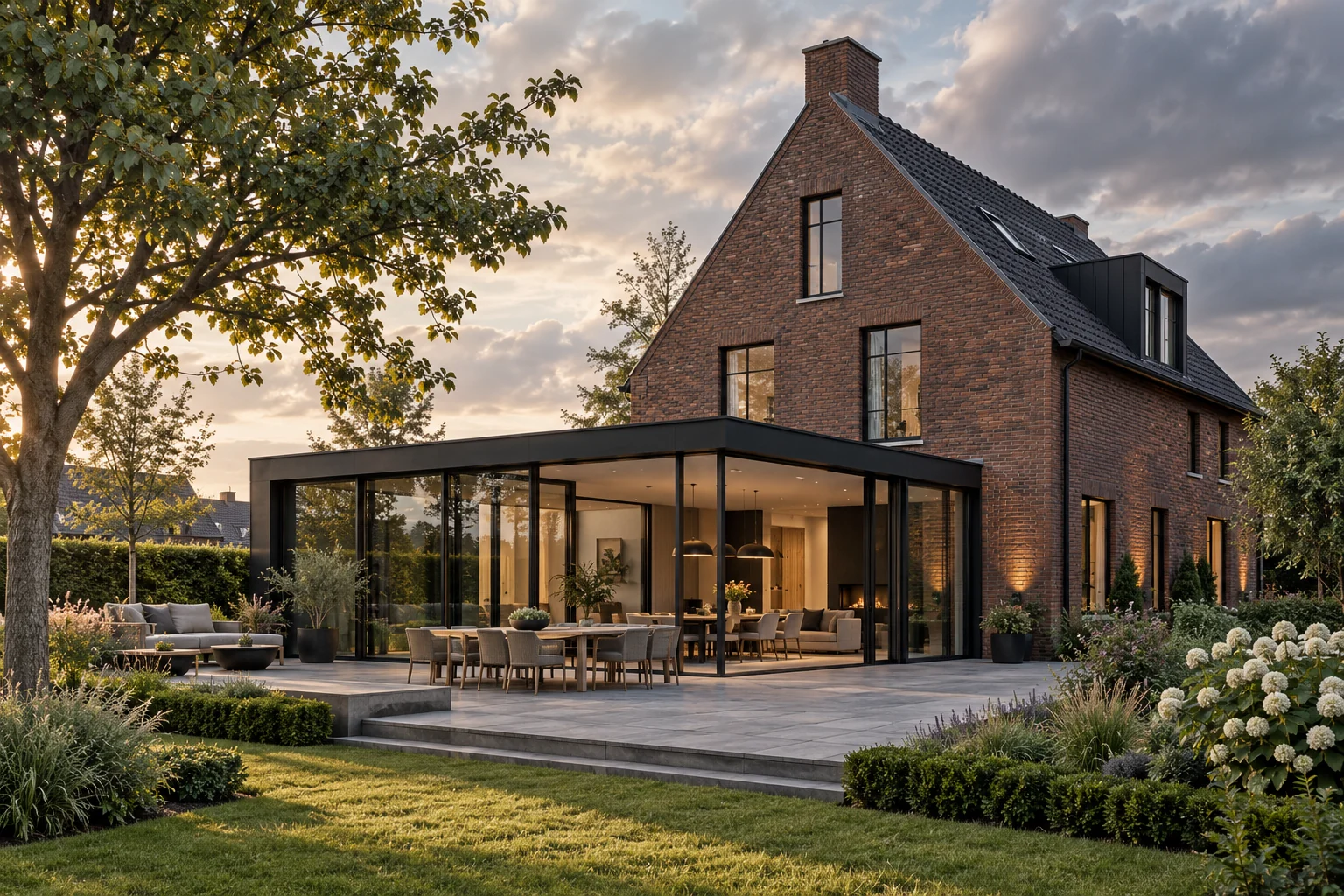 Een rustige materiaalcombinatie — ontwerpconcept